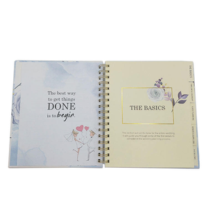 Libro e organizer per la pianificazione del matrimonio per la sposa con tasche interne e sezioni a linguetta, formato 8,5*11 pollici - Product Image 4