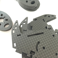 Fabrication professionnelle personnalisée CNC pièces en Fiber de carbone 3k plaque de tôle en Fiber de carbone CNC services d'usinage de coupe
