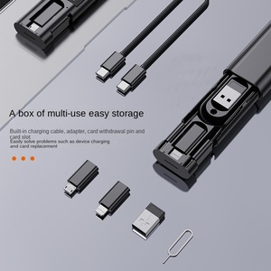 <span class=keywords><strong>สาย</strong></span>ดาต้าแบบซ่อน 60W ชาร์จเร็วพิเศษ กล่องเก็บข้อมูล <span class=keywords><strong>OTG</strong></span> อะแดปเตอร์ถ่ายโอนข้อมูล วัสดุ TPE ตัวนำทองแดงแท้ Type-C - Product Image 2