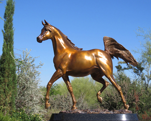 Escultura de bronce para jardín grande al aire libre <span class=keywords><strong>Caballo</strong></span> árabe a la <span class=keywords><strong>venta</strong></span> - Product Image 5