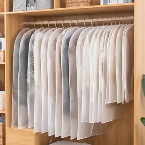 Roupas penduradas com cobertura contra poeira, saco de armazenamento para casaco e vestido de casamento, sacos para roupas, guarda-roupa, organizadores de roupas pendurados