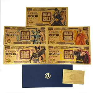 5 Jenis Anime Jepang Fist Of-The North Star Gold Cards Raoh/ Kenshiro Koleksi Uang Kertas Plastik untuk Koleksi Hadiah Penggemar