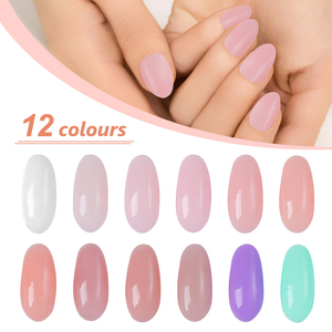 ใช้งานง่าย มิกซ์โคโค่ สีพื้นออร์แกนิค ยาทาเล็บแบบยางเบสโค้ท ท็อปโค้ท เจลทาเล็บสีนู้ด เบสโค้ท ยูวีเจล - Product Image 3