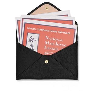 Pochette de protection pour cartes de score de <span class=keywords><strong>Mahjong</strong></span>, style enveloppe, pour <span class=keywords><strong>Mahjong</strong></span> américain, porte-cartes à trois volets - Product Image 5
