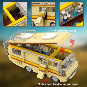Jouet de construction créatif, modèle de voiture RV <span class=keywords><strong>Breaking</strong></span> <span class=keywords><strong>Bad</strong></span> Drug Lab, ornement éducatif transfrontalier en blocs de construction - Product Image 3