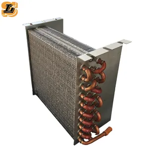 Shanghai shenglin climatiseur de type veuve de haute qualité tube en cuivre-nickel évaporateur à ailettes en cuivre