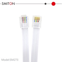 Cable Telefónico Recto de 1 Metro 1.5M 3 pies, Cable Telefónico Rj12 6P6C