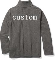 Veste polaire unisexe en microfibre 100% polyester avec fermeture éclair intégrale, logo brodé personnalisé en usine avec nom de l'entreprise