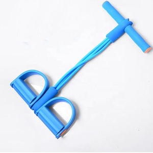 Fasce di Resistenza - 4 Tubi Elastici per <span class=keywords><strong>Esercizi</strong></span> Total Body, <span class=keywords><strong>Addominali</strong></span>, Vogatore e Attrezzatura Fitness - Potenziamento Muscolare - Product Image 2