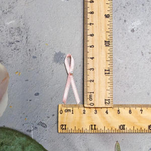 Handmade Custom <b>Pink</b> Satin Ribbon Bow Elastic Band <b>Gift</b> Wrapping for <b>Box</b> Pre-made Wholesale Underwear Accessories - Product Image 5