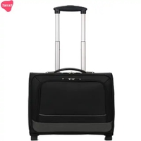 Bagages durables et imperméables en polyester, 4 compartiments, 16 pouces, sacoches à roulettes pour ordinateur portable, valises de voyage d'affaires