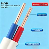 Abriebfestes PVC-ummanteltes BVVB 2*0,75/1,0/1,5 Kupferkern-Parallelkabel für Gebäude- und Gartenbeleuchtungsinstallationen