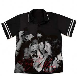 เสื้อเชิ้ตแขนสั้นลำลองผู้ชาย ผ้าซาติน ติดกระดุม ระบายอากาศได้ดี ผ้าถักลายพิมพ์ดิจิทัล สำหรับฤดูร้อน โพลีเอสเตอร์ 100% แบบชิ้นเดียว - Product Image 5