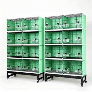 Spacious Wire Metal Bird Cage Durable Canary Breeding Cages for Birds Jaulas Para Pajaros Parrot Cage Large Stackable Bird Cage - Product Image 1
