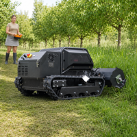 Livraison Gratuite Tondeuses Robotisées Diesel sur Chenilles 1000mm pour Défrichage Max 55 °   Tondeuse à fléaux télécommandée pour pentes
