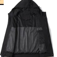 Blouson Bomber Homme à Capuche Camouflage et Patchwork, Coupe Ample, Zippé, Imperméable, Respirant, Réversible, Coupe-Vent, Décontracté
