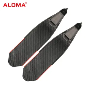 Adult Comfortable Black Carbon Fiber Ultra Long Snorkeling Freediving Fins Foot Pocket Long Blade Diving Fins