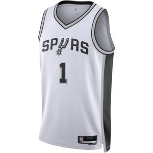 Maillot de basket-ball blanc Victor Wembanyama des San Antonio Spurs, édition Association, pour jeunes garçons - Product Image 2