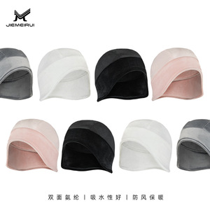 Casquette de cyclisme Jielaimei en spandex avec cache-oreilles, coupe-vent, chaude, rose, style dôme - Product Image 5