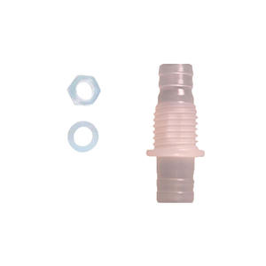 Tuyaux en plastique flexibles 11-M16-12, connecteur traversant avec écrou fileté et rondelle pour panneau de raccordement traversant - Product Image 1