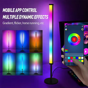Lámpara de Ambiente con Control Remoto, Tubo LED Inteligente para Fondo de TV, Barra RGB Redonda, Música de Juego, Voz, Atmósfera - Product Image 3