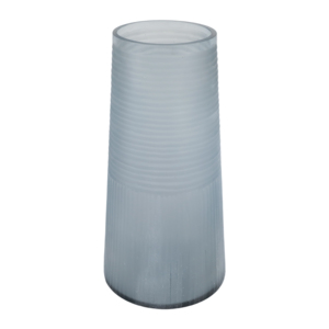 Vaso in vetro con texture conica per soggiorno, vaso decorativo per fiori da comodino, camera da letto, ingresso di casa, tavolo - Product Image 3