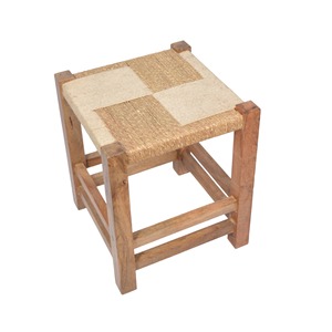 High Quality Hand-Woven Rattan <b>Stool</b> Custom Designed for Living Room Hotel Restaurant Natural <b>Wooden</b> Finished Outdoor Kitchen - Product Image 4