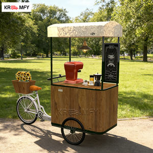 Chariot à vélo en fibre de verre portable pour la vente de délices glacés, camion de nourriture glacée - Product Image 6