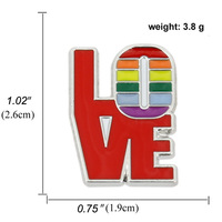 Broche LGBTQ arc-en-ciel Broche transgenre lesbienne gay asexuée Accessoires Cadeau Drapeau arc-en-ciel Sac à dos Broches Collier Badge