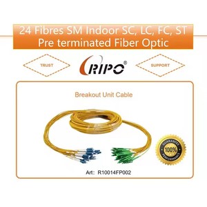 Ripo 1-8ตัวนำสายเคเบิลใยแก้วทองแดงหุ้มปลายสายไฟเบอร์ SC/LC ตัวเชื่อมต่อ PVC /lszh/tpu ปรับแต่งความยาวได้สำหรับ - Product Image 2