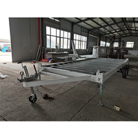 Conteneur modulaire préfabriqué mobile de 20 pieds, préfabriqué, en kit, camping-car, remorque portable, mini-cabine mobile, maison sur roues