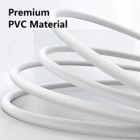 Kabel pengisi daya cepat, kabel Data Tipe C untuk iOS, kepang PD 60W, USB C Tipe c, 1m 2m, ramah lingkungan