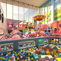 Aoleao Aire de Jeu Intérieure Personnalisée avec Piscine à Balles, Toboggan, Trampoline d'Escalade pour Enfants, Jeux Doux Certifiés CE TUV
