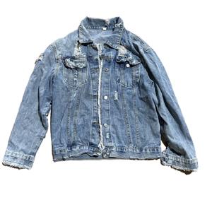 C30 Vêtements d'occasion Ballots Hommes <span class=keywords><strong>Jean</strong></span> <span class=keywords><strong>Veste</strong></span> Style De Mode Avec Prix Pas Cher Seconde Main en Vrac 2e <span class=keywords><strong>Veste</strong></span> pour la Vente en Gros - Product Image 2