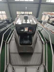 Barco de pesca de aluminio de velocidad soldada de lujo de 25 pies y 7,5 m con paseo para pescador - Product Image 2