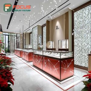 Modern Jewelry Store Fixtures Polished Surface Commercial Store Display Counter - Product Image 4