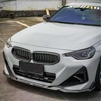 Nouvelle arrivée : Cadre de calandre en fibre de carbone sèche G42 pour pare-chocs de voiture BMW Série 2 G42 Coupé 22+
