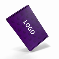 Boîte postale ondulée violette personnalisée emballage en carton recyclable pour la crème pour le visage gaufrage de crème contour des yeux boîte-cadeau recyclable