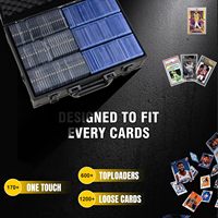 Étui de rangement robuste en aluminium pour cartes de collection gradées PSA/BGS, toploaders et cartes TCG