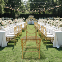Chaises de mariage en plastique transparent en gros - Chaises de salle à manger portables, imperméables et écologiques pour hôtels, salons et locations événementielles (vente en gros)