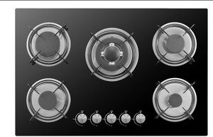Encimera de Gas LPG con Encendido Electrónico, 5 Quemadores, Vitrocerámica Empotrada, Electrodoméstico de Cocina para Uso Doméstico y Hotelero - Product Image 3