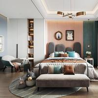Set furnitur kamar tidur anak-anak Modern Aksesori Mario Bros untuk kamar anak untuk rumah apartemen Hotel dan vila