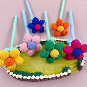 Nouveau style <span class=keywords><strong>stylo</strong></span> gel en silicone créatif motif floral 0,5 mm pour écriture, mignon, coloré, pour signature, stylos neutres à secouer, vente en gros - Product Image 4