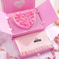Boîte à fleurs éternelles en forme de lettre en carton, emballage cadeau pour gâteau d'anniversaire, boîte cadeau pour la Saint-Valentin, présentoir pour fleuriste, boîte en papier