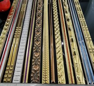 장식용 황금 세라믹 카자리아 펜슬 보더 벽 타일 보더 은도금 맞춤 제작 MOQ 제한 다양한 디자인 및 크기 - Product Image 3