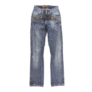 Jean slim déchiré pour femme, coupe ajustée, taille haute, extensible, nouveau style, qualité supérieure, décontracté, tendance, longueur complète - Product Image 6