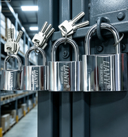 Cadenas en fer 32/38/50/63 mm à clé, haute qualité, pour stockage sécurisé – Approvisionnement direct usine