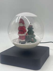 Nueva promoción suspensión magnética levitación flotante Navidad Santa Claus pantalla para decoración regalo promoción - Product Image 6