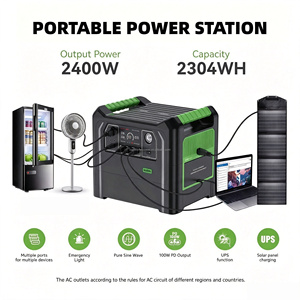 2400W 2304Wh Portable Power Station Large Capacity <b>Solar</b> Power <b>Generator</b> 2400W Emergency Energy Storage Power Supply Wholesale - Product Image 1