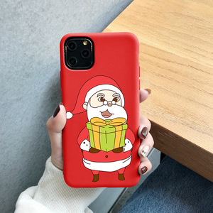 Design personalizzato vari pupazzi di neve custodia per telefono di natale opaca morbida tpu elk regalo simpatico cartone animato <span class=keywords><strong>tema</strong></span> custodia per cellulare per iphone 12 13 - Product Image 5